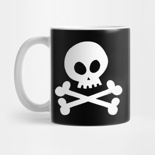 cool white skull crossbones Mug